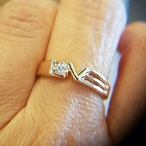 LOVE Ring Gold plated size 7.5